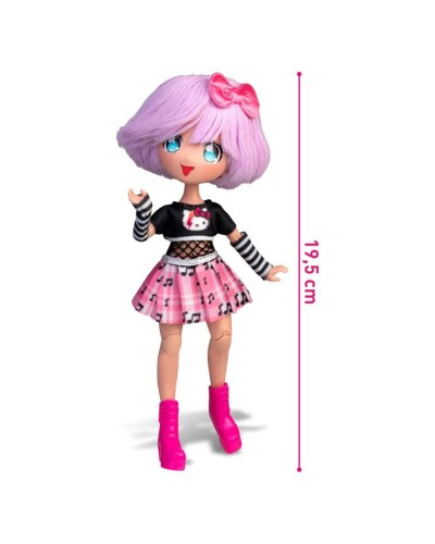 Лялька «Hello Kitty. 4SF MANGA DOLLS. Тедді Рок» 19,5 см, у коробці 25х11х6 см