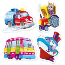 Бебі пазли «Допоміжні машини» на 16 елементів, ТМ Vlady Toys