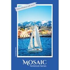 Канцелярська книга «MOSAIC» А4 на 80 аркушів у клітинку з твердою палітуркою та ламінованою обкладинкою, в асортименті, ТМ Рюкзачок