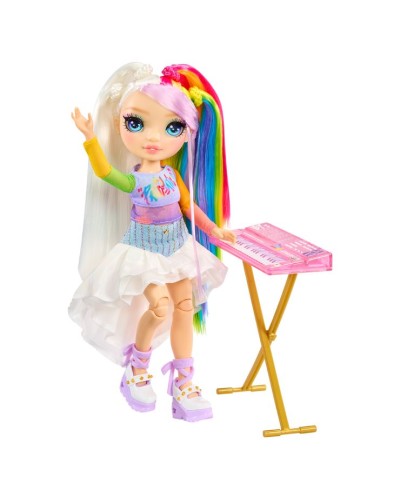 Лялька RAINBOW HIGH «Junior High Rockband. Амая» 23 см з аксесуарами, у коробці 6х20х27 см