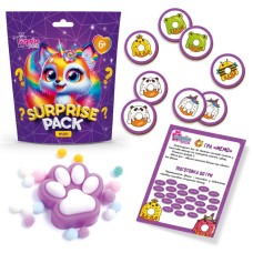 Настільна гра «Surprise Pack Mini 3» з сюрпризом з сквіша та карток, у пакеті 17х6х19 см, ТМ Vladi Toys