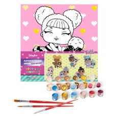 Картина за номерами «L.O.L. Surprise! TroopSurprise Queen Bee With Queen Pup» 40х40 см, ТМ Ідейка
