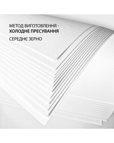 Скетчбук для акварелі 15х15 см на 20 аркушів 200 г/м2 на спіралі, ТМ SANTI