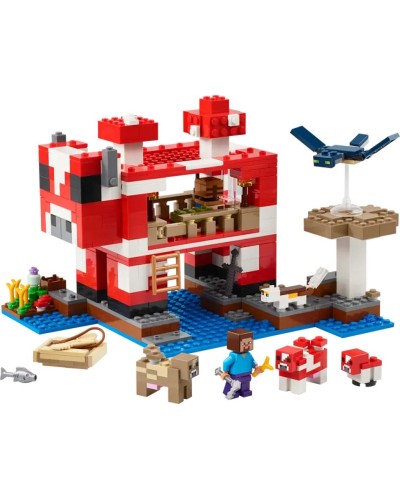 Конструктор «Грибний будинок» на 500 деталей, у коробці 26х8х28, ТМ Lego