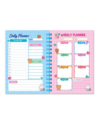 Анкета друзів для дівчаток «Only Girls Planner» 11,5х17 см на 66 аркушів, в асортименті, ТМ Апельсин