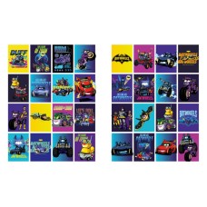 Розмальовка зі стікерами «WB Batman: Batwheels» на 16 сторінок з м`якою обкладинкою 21х29 см, ТМ Ідейка