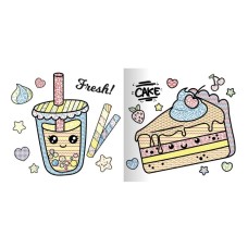 Розмальовка «MINI Water Book» на 6 аркушів з м`якою обкладинкою 16,5х15,5 см, в асортименті, ТМ Апельсин