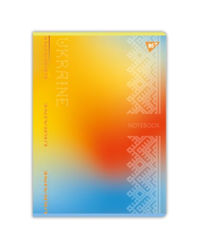 Канцелярська книга А4 «Україна» на 96 аркушів у клітинку на скобі, в асортименті, ТМ Yes