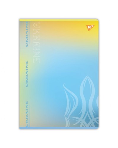Канцелярська книга А4 «Україна» на 96 аркушів у клітинку на скобі, в асортименті, ТМ Yes