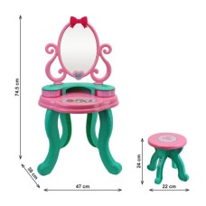 Косметичний столик «L.O.L. Surprise! Таємничий та крутий» 30х47х74,5 см зі стільчиком 22х24 см та аксесуарами, у коробці 57х48,5х15,5 см