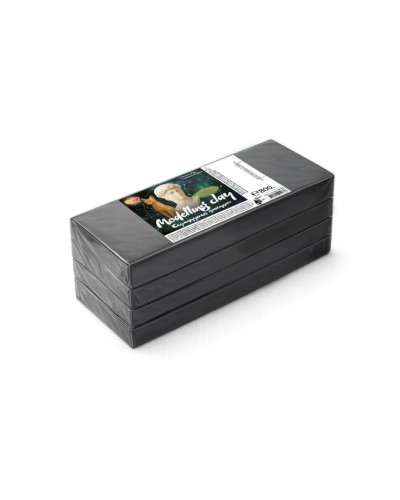 Пластилін скульптурний нейтральний сірий, 800 г, Rudix