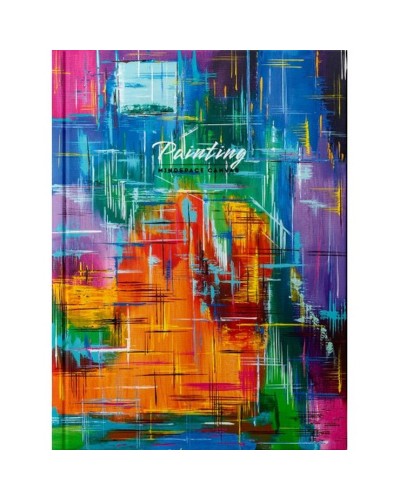 Канцелярська книга «Paiting» А4 на 192 аркуші у клітинку з твердою палітуркою та ламінованою обкладинкою, в асортименті, ТМ Рюкзачок