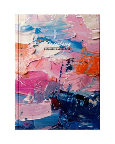 Канцелярська книга «Paiting» А4 на 192 аркуші у клітинку з твердою палітуркою та ламінованою обкладинкою, в асортименті, ТМ Рюкзачок