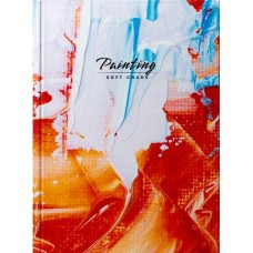 Блокнот «Paiting» А5 на 176 аркуші у клітинку з твердою ламінованою обкладинкою, в асортименті, ТМ Рюкзачок