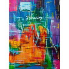 Блокнот «Paiting» А5 на 176 аркуші у клітинку з твердою ламінованою обкладинкою, в асортименті, ТМ Рюкзачок