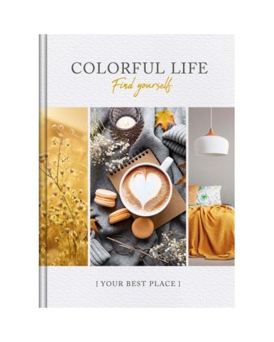 Блокнот «COLORFUL LIFE» А6 на 48 аркушів у клітинку з твердою ламінованою обкладинкою, в асортименті, ТМ Рюкзачок