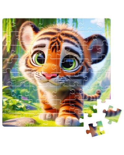 Пазли «De.tail. Миле тигреня» на 64 елементи, у коробці 7х3,5х10 см, ТМ Vladi Toys
