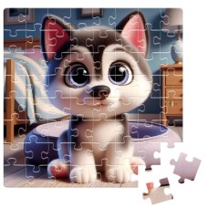 Пазли «De.tail. Маленький хаскі» на 64 елементи, у коробці 7х3,5х10 см, ТМ Vladi Toys