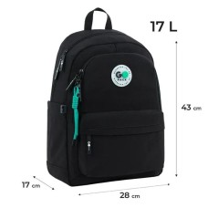 Рюкзак 44х28х17 см чорний, 141L-3, GoPack Education Teens