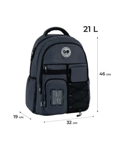 Рюкзак 46х32х19 см темно-сірий, 184L-4, GoPack Education Teens
