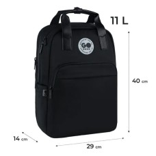 Рюкзак 40х29х14 см чорний, 122M-1, GoPack Teens