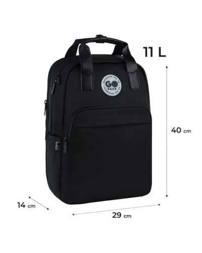 Рюкзак 40х29х14 см чорний, 122M-1, GoPack Teens