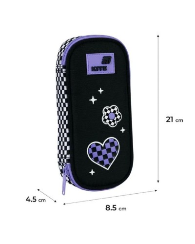 Пенал «Flower Power» 21х8,5х4,5 см, 662-5, ТМ Kite