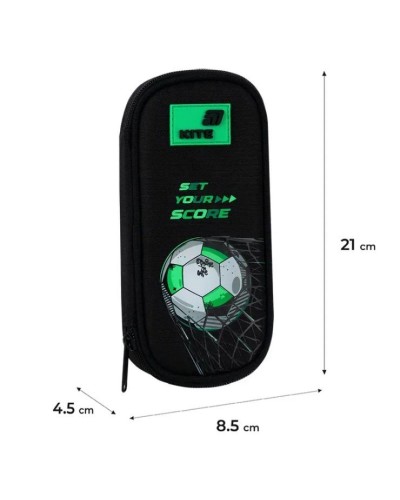 Пенал «Football» 21х8,5х4,5 см, 662-3, ТМ Kite