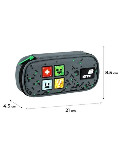 Пенал «Pixel» 21х8,5х4,5 см, 662-22, ТМ Kite
