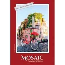 Канцелярська книга «MOSAIC» А4 на 176 аркушів у клітинку з ламіновваною обкладинкою ТМ Рюкзачок, в асортименті