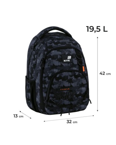 Рюкзак «Power Inside» 42х32х13 см, 905M, Kite Education teens