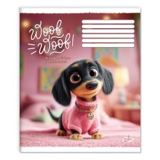 Зошит на 12 аркушів у косу лінію «Мій улюбленець» №2651, ТМ Brisk