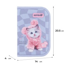 Пенал «Studio Pets» 20,5х4х14 см з 2 відворотами та наповненням 622H SP, ТМ Kite