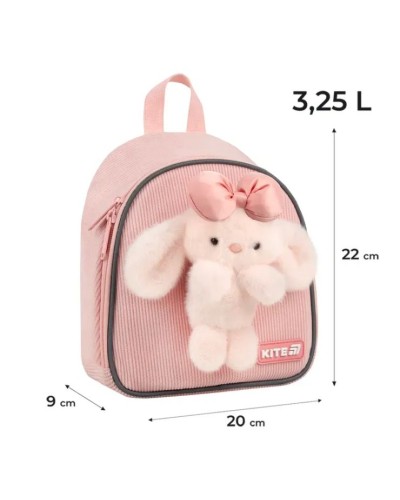 Рюкзак «Pink Bunny» 22х9х20 см 538, Kite Kids
