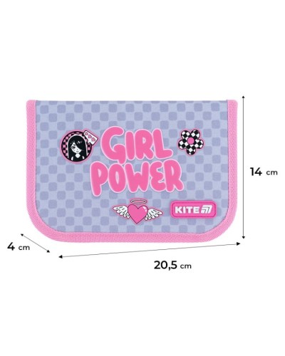 Набір «Girl's Power»: рюкзак 38х14х30 см, пенал 20,5х14 см та сумка для взуття 46х33 см, 556, ТМ Kite