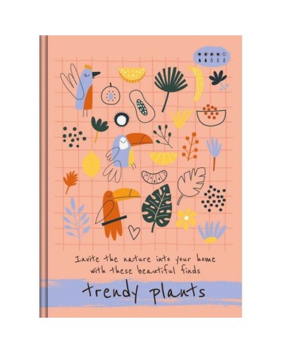 Блокнот «TRENDY PLANTS» А5 на 72 аркуші у клітинку з ламінованою обкладинкою, в асортименті, ТМ Рюкзачок