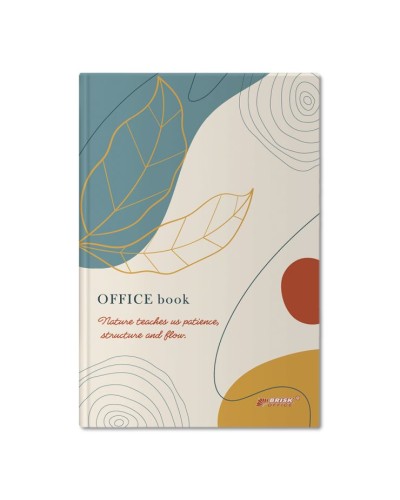 Канцелярська книга А4 на 192 аркуші у клітинку з ламінованою обкладинкою, 4457, ТМ Бриск