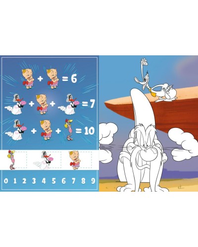 Розмальовка «WB Looney Tunes: Веселий кролик» А4 із наліпками на 16 сторінок, ТМ Ідейка