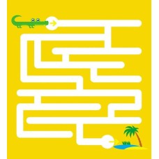 «Багаторазові лабіринти. Корівка» на 12 аркушів з м`якою обкладинкою 16,5х15 см, ТМ Ранок