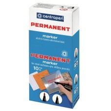 Маркер перманентний круглий тонкий 1 мм, червоний, ТМ Centropen