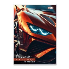 Канцелярська книга А4 на 96 аркушів у клітинку на скобі з картонною обкладинкою, ТМ Gold Brisk