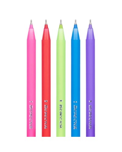 Ручка «Soft touch» масляна синя, ТМ 1 Вересня