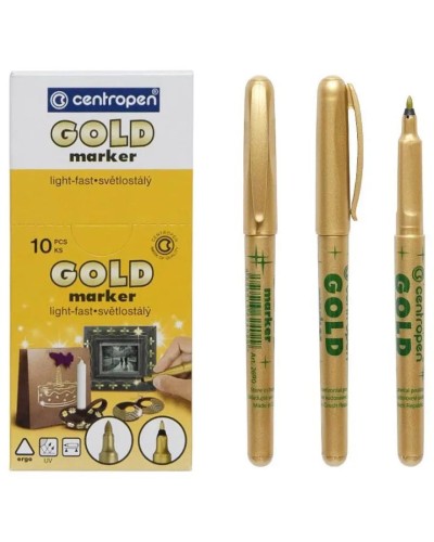 Маркер «Gold» золотий, ТМ Centropen