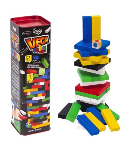 Гра настільна «VEGA. COLOR» розвиваюча, у коробці 10х10х31 см, ТМ Данко Тойс