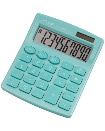 Калькулятор «CITIZEN» 12,5х10,5 см, SDC810NRGRE-green