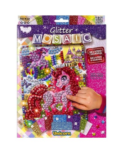 Креативна творчість «Блискуча мозаїка. Glitter Mosaic», в асортименті, ТМ Данко Тойс