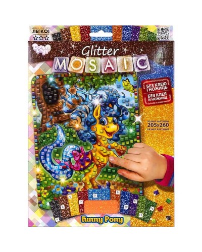 Креативна творчість «Блискуча мозаїка. Glitter Mosaic», в асортименті, ТМ Данко Тойс