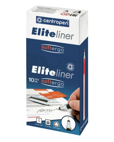 Лінер «Elite», 0,3 мм, синій, F, TM Centropen