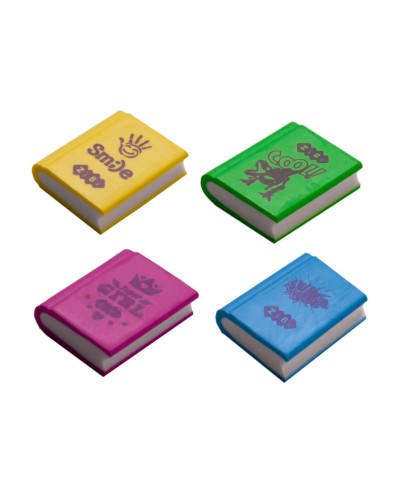 Гумка «Книга» 30х25х8 мм, 36 шт в боксі, ТМ ZiBi