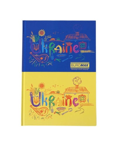 Книга канцелярська А4 на 96 аркушів у клітинку з твердою обкладинкою, в асортименті, TM Buromax